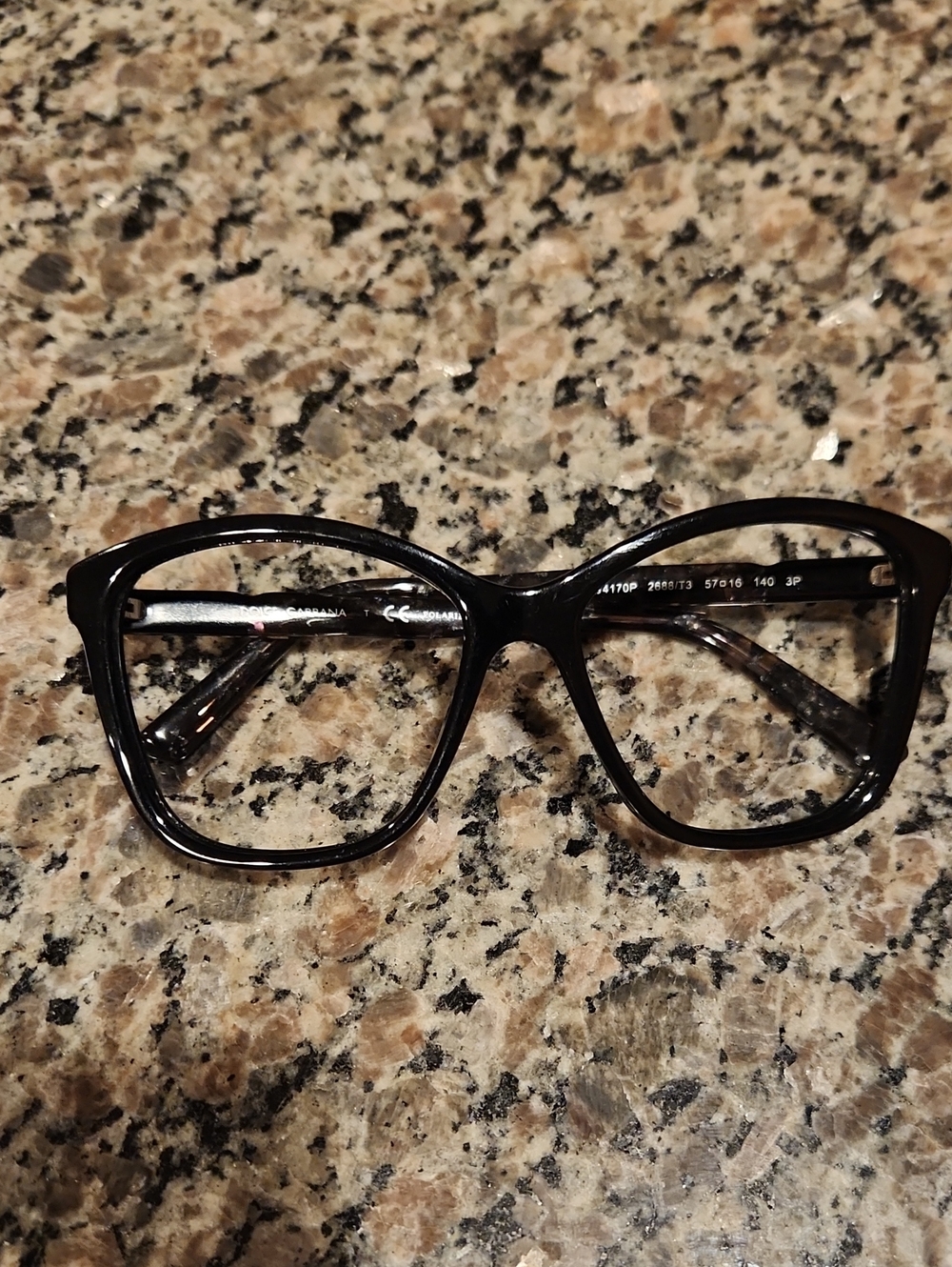 Dolce & Gabbana Sunglasses Frame Black Large Luxury